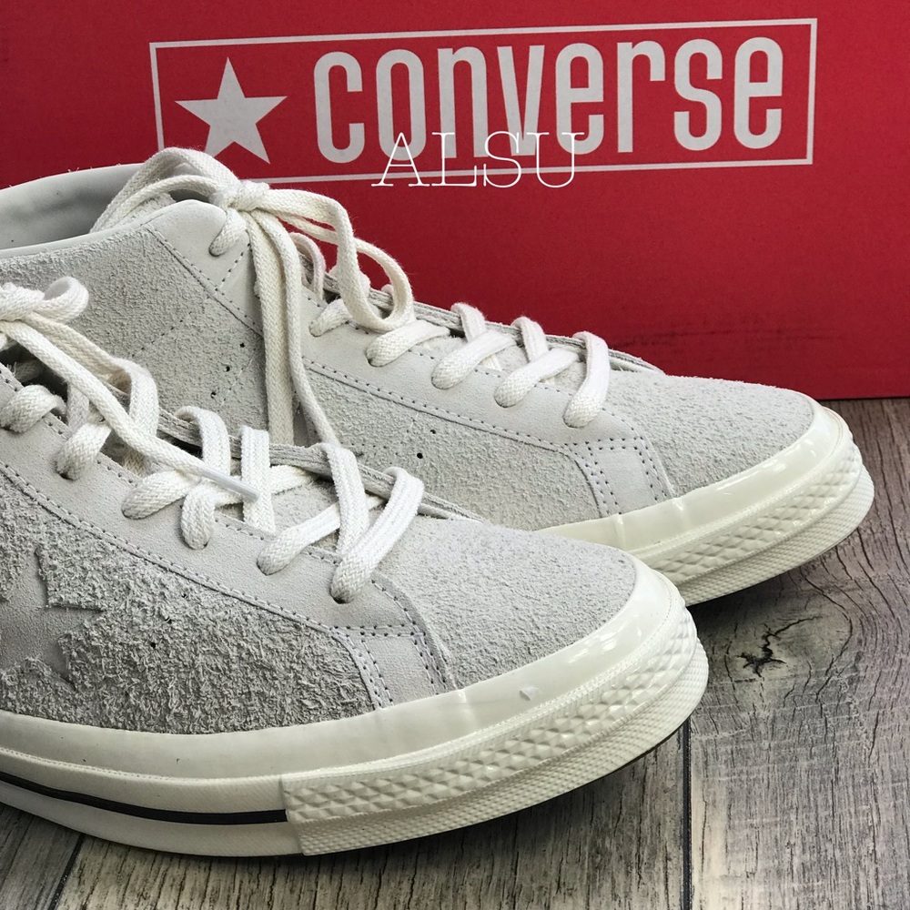 NWT Converse One Star MID Egret M AUTHENTIC - Picture 2 of 8